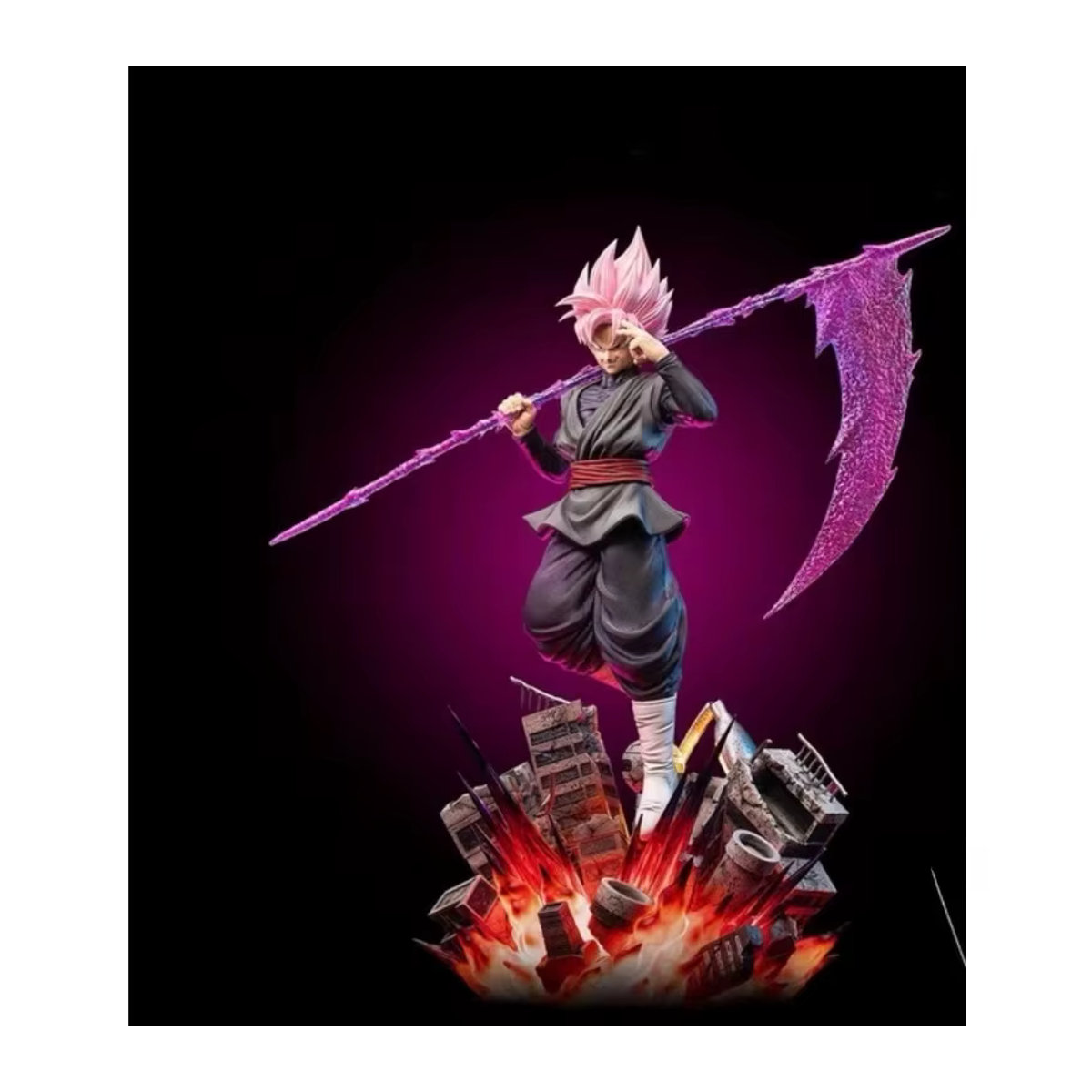 JT Studio Toys Dragon Ball Anime Figur Zamasu und Goku Black PVC Statue als mehrfarbiges Sammlermodell und Deko-Ornament - Bild 6