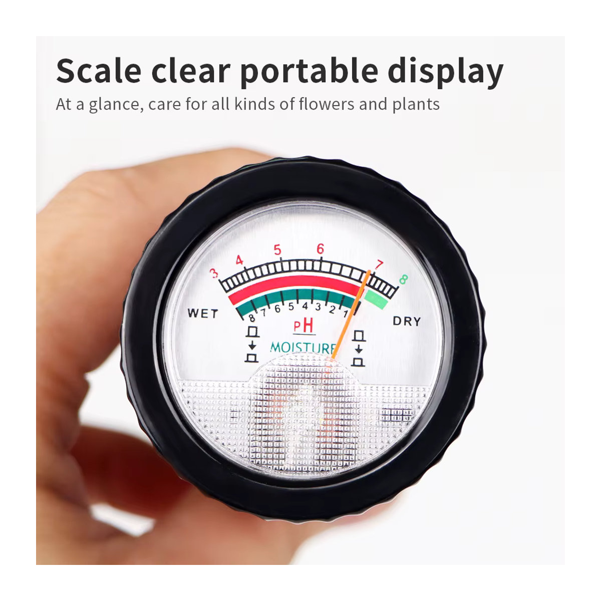 JUANJUAN 2-in-1 Bodenfeuchtemessgerät und PH-Messgerät als tragbarer Garten-Bodenanalysator und Säureprüfer für deine Topfpflanzen - Bild 4