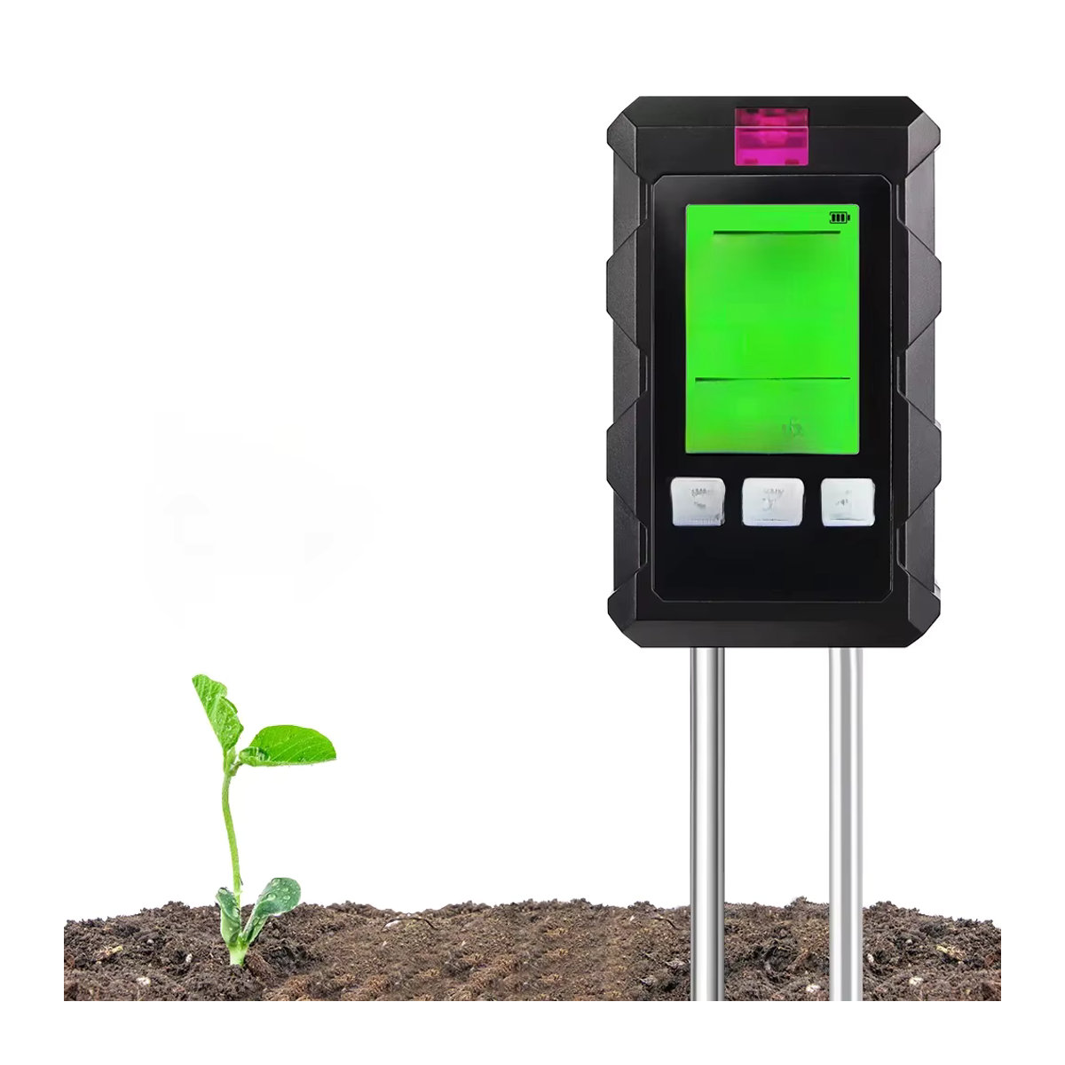 JUANJUAN 6-in-1 Bodentester für hohe Genauigkeit von pH-Wert, Temperatur, Luftfeuchtigkeit, Sonnenlicht und Nährstoffen zur Gartenarbeit - Bild 6