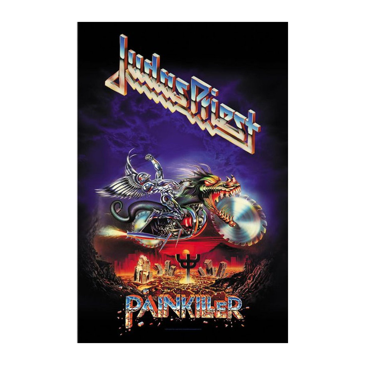 Judas Priest Painkiller Textil Poster Schwarz Mehrfarbig - Bild 1