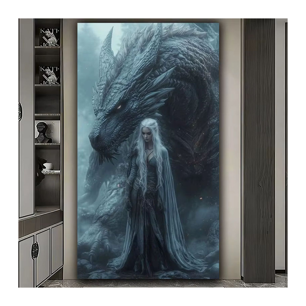 Juhua Diamantmalerei Black Dragon Queen DIY Kunst Mosaik mit runden Diamanten in Schwarz - Bild 2