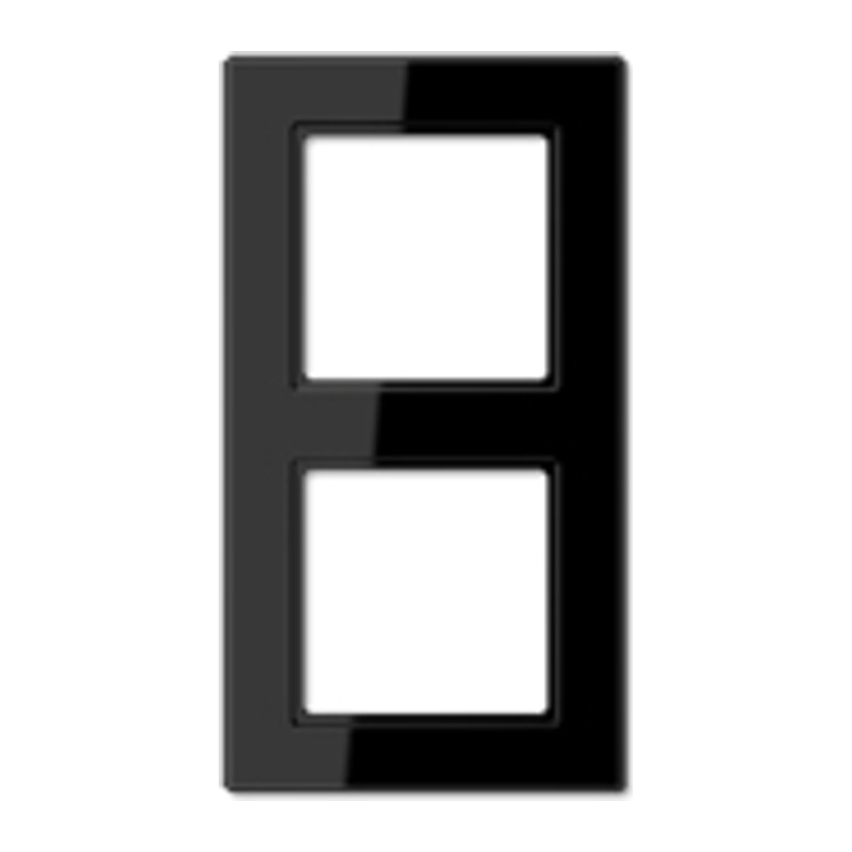 Jung 2fach Rahmen Schwarz Minimalistisch AC582SW - Bild 2