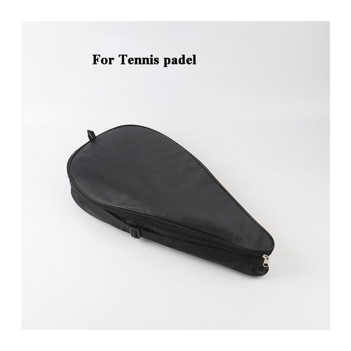 JUSENDA Oxford Padel Schlägertasche mit Carbonfaser-Front und EVA-Polsterung, Schwarz, Unisex Umhängetasche für Tennisschläger - Bild 1