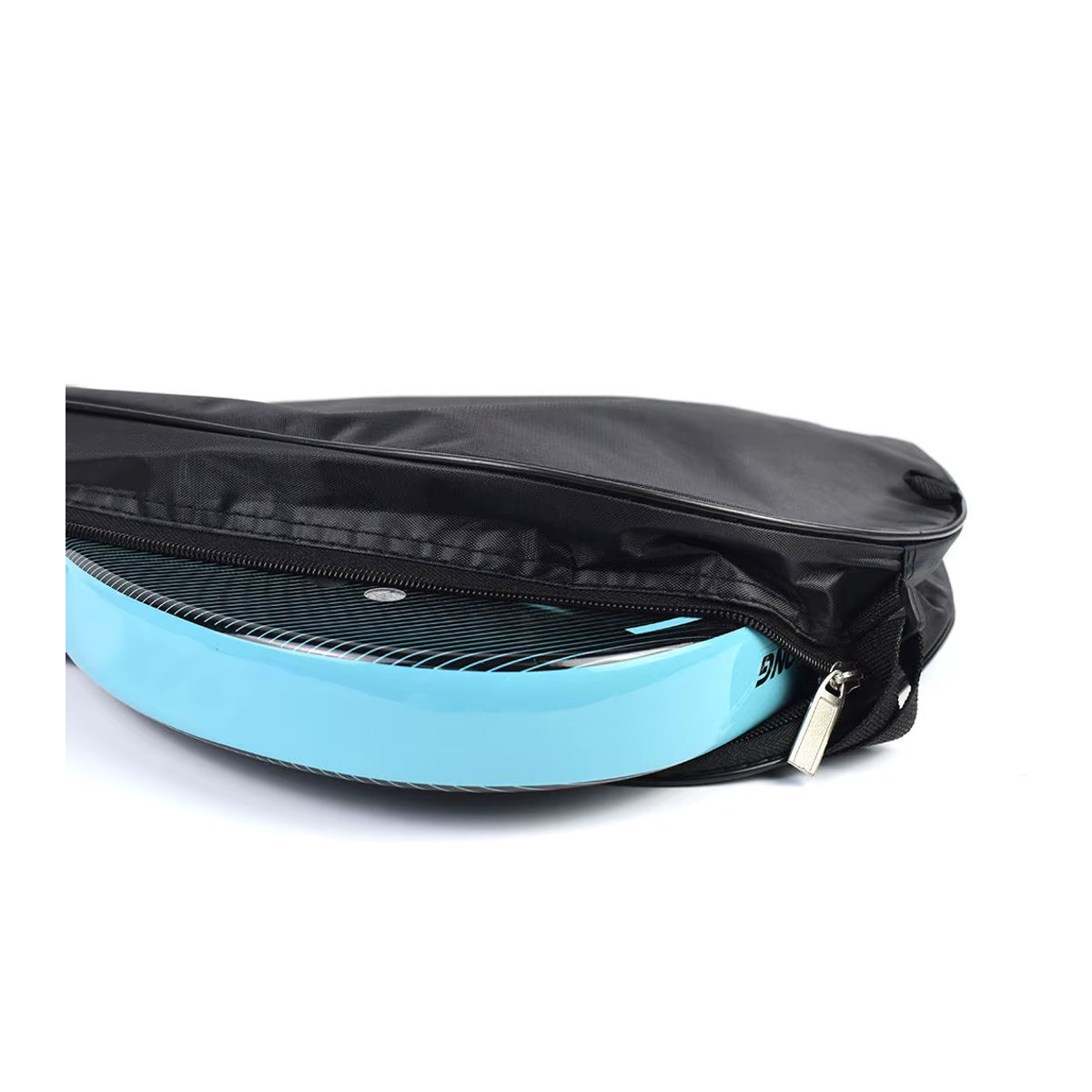 JUSENDA Oxford Padel Schlägertasche mit Carbonfaser-Front und EVA-Polsterung, Schwarz, Unisex Umhängetasche für Tennisschläger - Bild 6