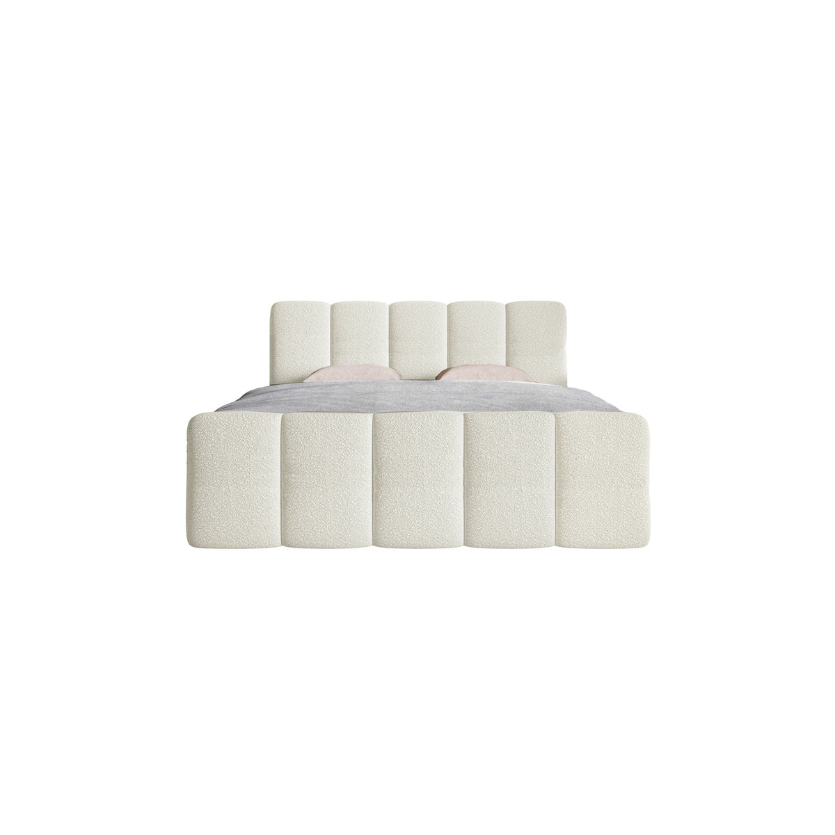 Juskys Boxspringbett Manitoba in Beige mit Topper und Polsterung, B/T: 180 x 200 cm - Bild 3