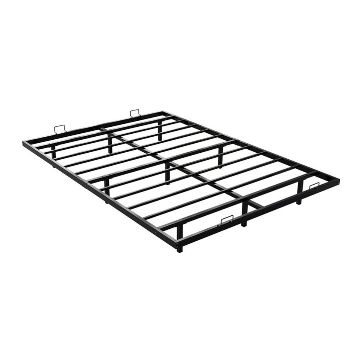 Juskys Metallbett Palamos mit LED Beleuchtung in Schwarz, B/T/H: 140 x 200 cm - Bild 1