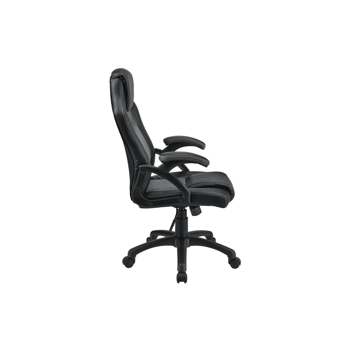 Juskys Montreal Gaming Stuhl ergonomischer Racing Schreibtischstuhl aus Kunstleder und Mesh in Grau - Bild 5