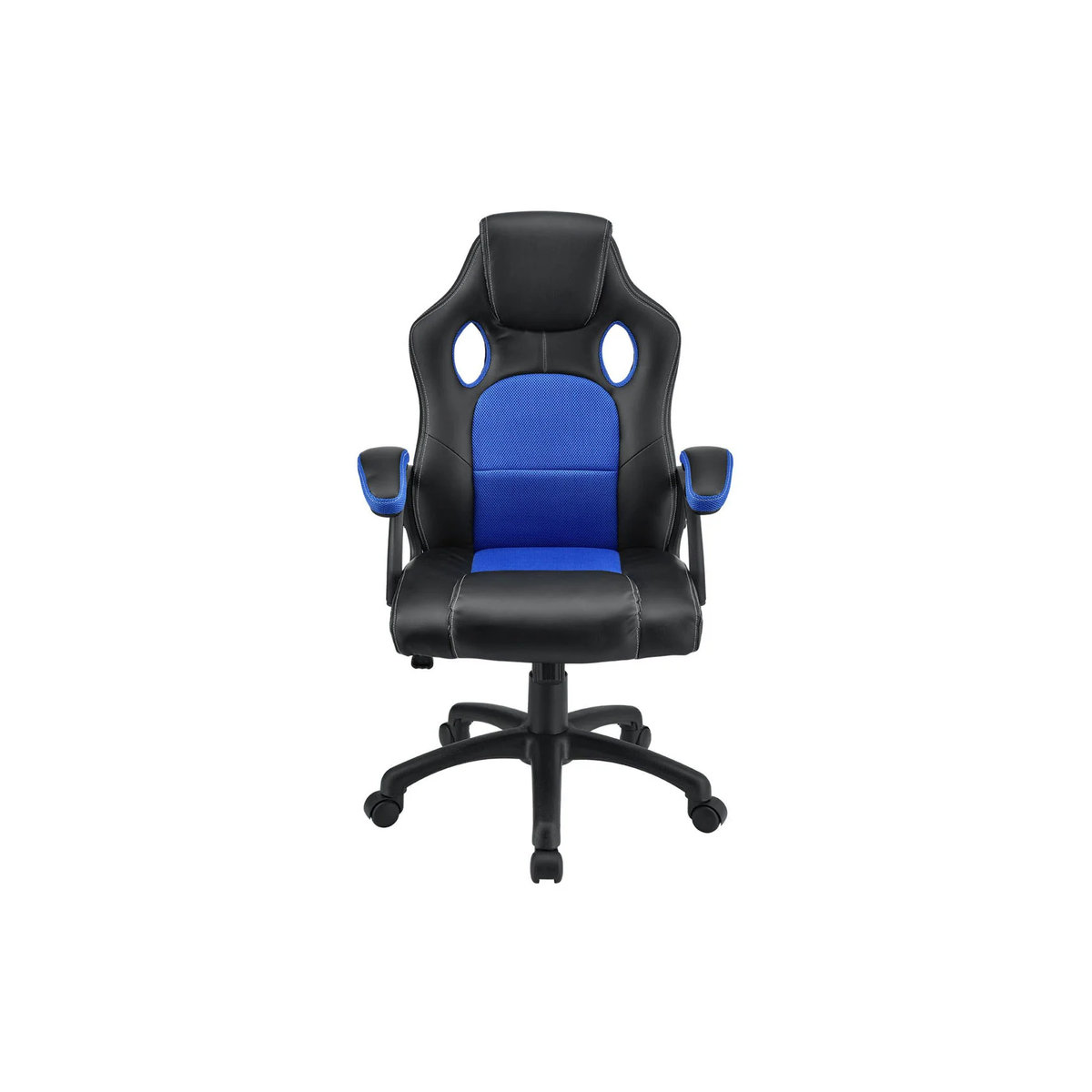 Juskys Montreal Racing Gaming Stuhl ergonomisch in Blau aus Kunstleder und Mesh - Bild 4