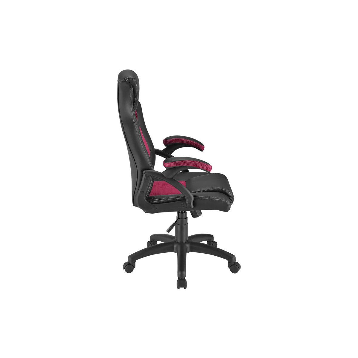 Juskys Racing Schreibtischstuhl Montreal ergonomischer Gaming-Stuhl aus Kunstleder und Mesh in Rot - Bild 5