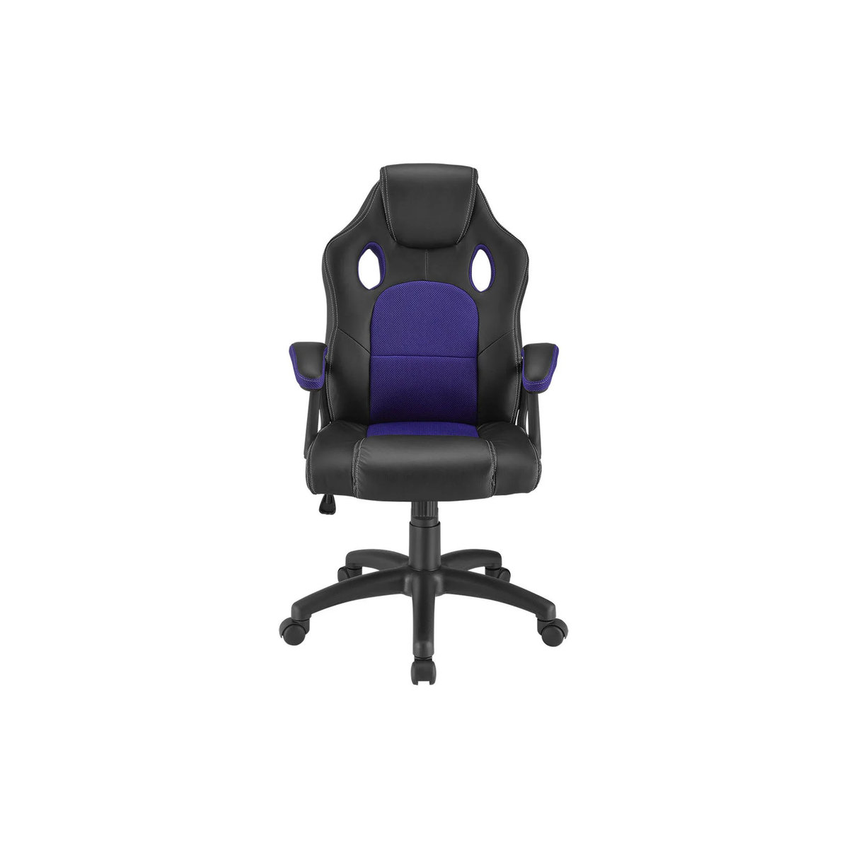Juskys Racing Schreibtischstuhl Montreal ergonomischer Gaming-Stuhl aus Kunstleder und Mesh in Violett - Bild 4