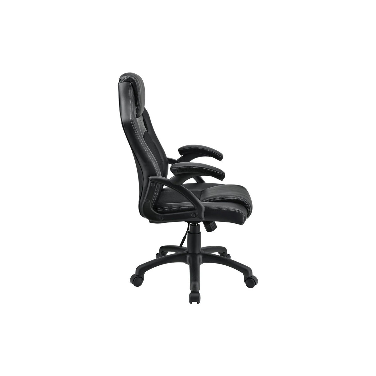 Juskys Racing Schreibtischstuhl Montreal ergonomischer Gaming Stuhl in Schwarz mit Kunstleder und Mesh im Racer Design - Bild 5