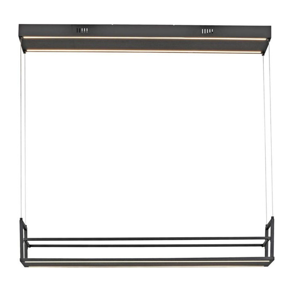 Just Light LED-Pendelleuchte Sontura Schwarz Modern Minimalistisch B/H/L: 17,1 x 120 x 103,6 cm - Bild 1