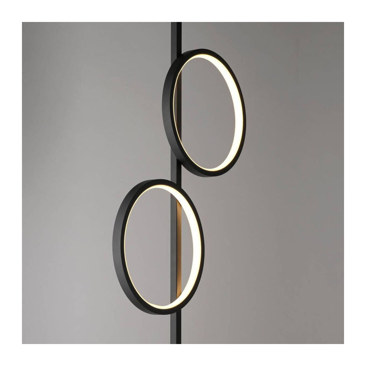Just Light LED Stehleuchte Mini-Ritus in Schwarz aus Metall mit 2 warmweißen Brennstellen und minimalistischem Design - Bild 2