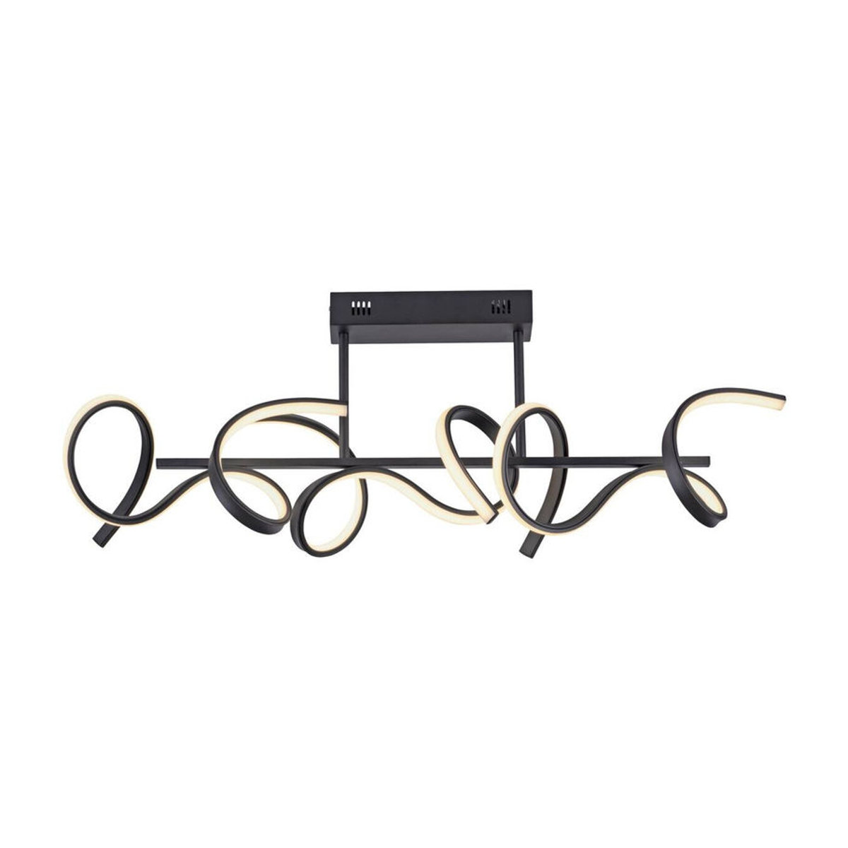 Just Light Moderne LED Deckenleuchte in Schwarz mit warmweißem Licht B/H/L: 21 x 30 x 82 cm - Bild 3