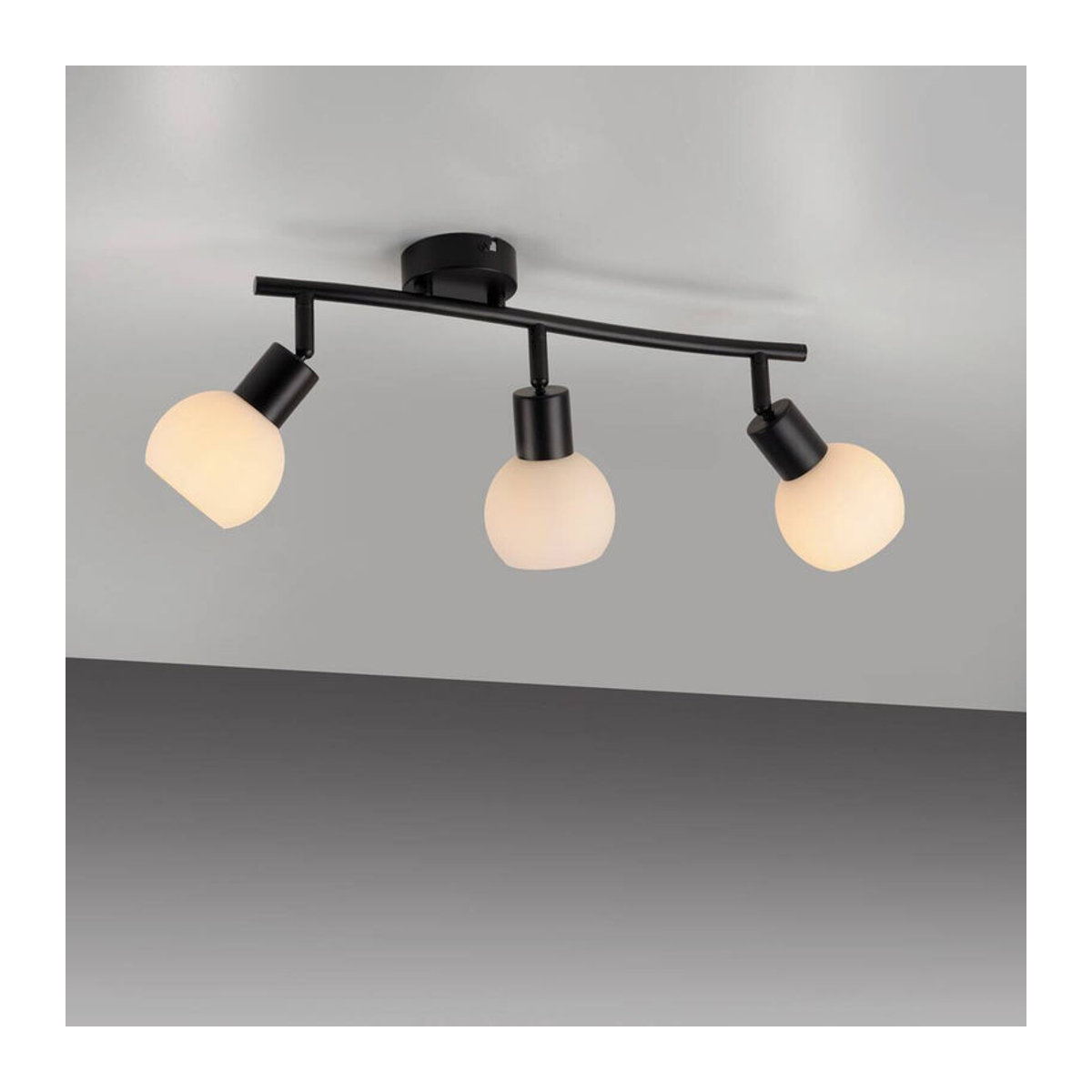 Just Light Standleuchte Loki in Schwarz mit 3 Strahlern, E14, B/H/L: 26 x 20 x 56 cm - Bild 3