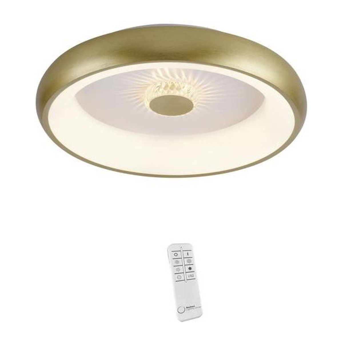 Just Light VERTIGO LED-Deckenleuchte Messing mit integriertem LED 29W - Bild 1