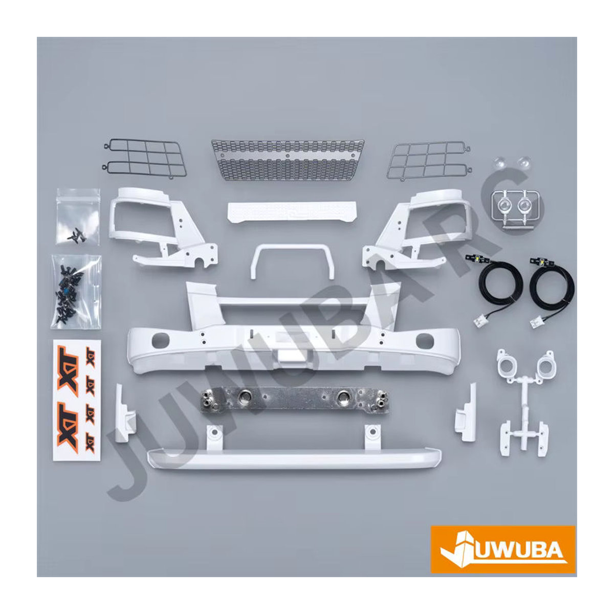 JUWUBA Untere Stoßstange für Tamiya 1/14 RC Lkw Scania 770S XT in Weiß - Bild 2