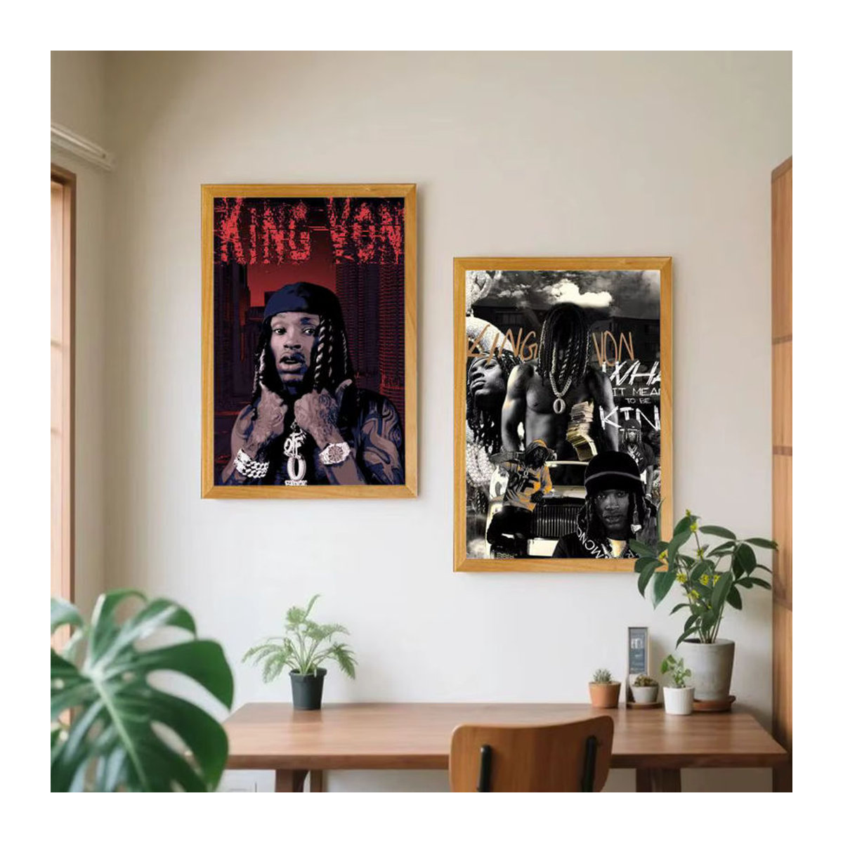 K-King Rapper Poster HD Art Wanddeko, mehrfarbig und schwarz, wasserfest, wandmontiert, Hochformat, 20 x 15 cm - Bild 2