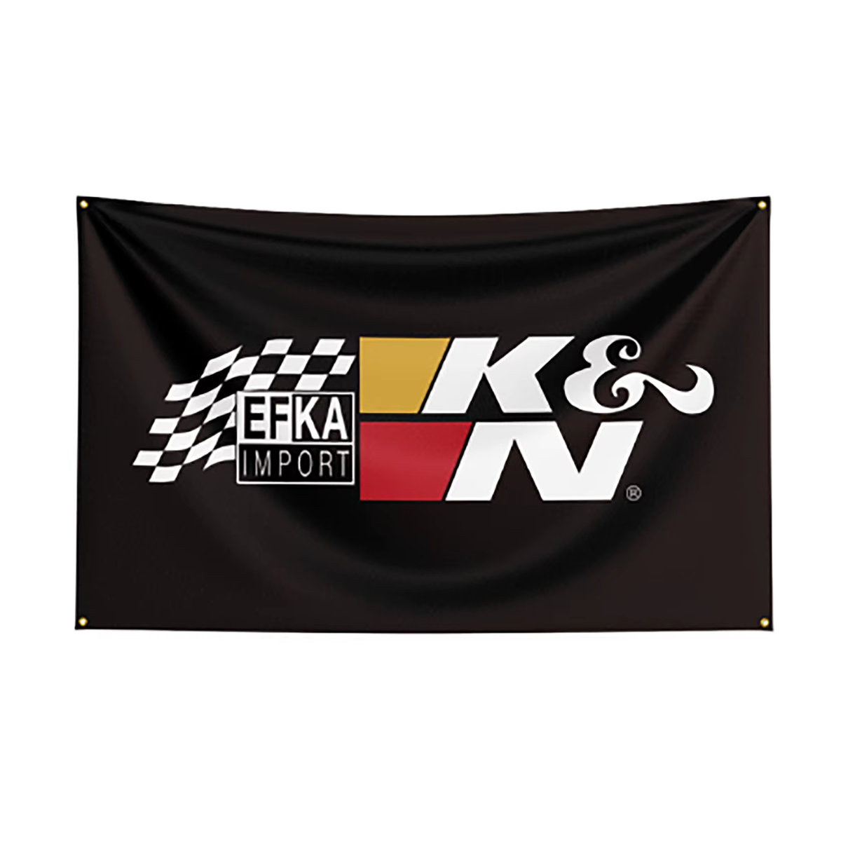 K&N Flagge aus Polyester als mehrfarbiges Autoteile-Banner für deine Dekoration, B x H: 90 x 150 cm - Bild 3