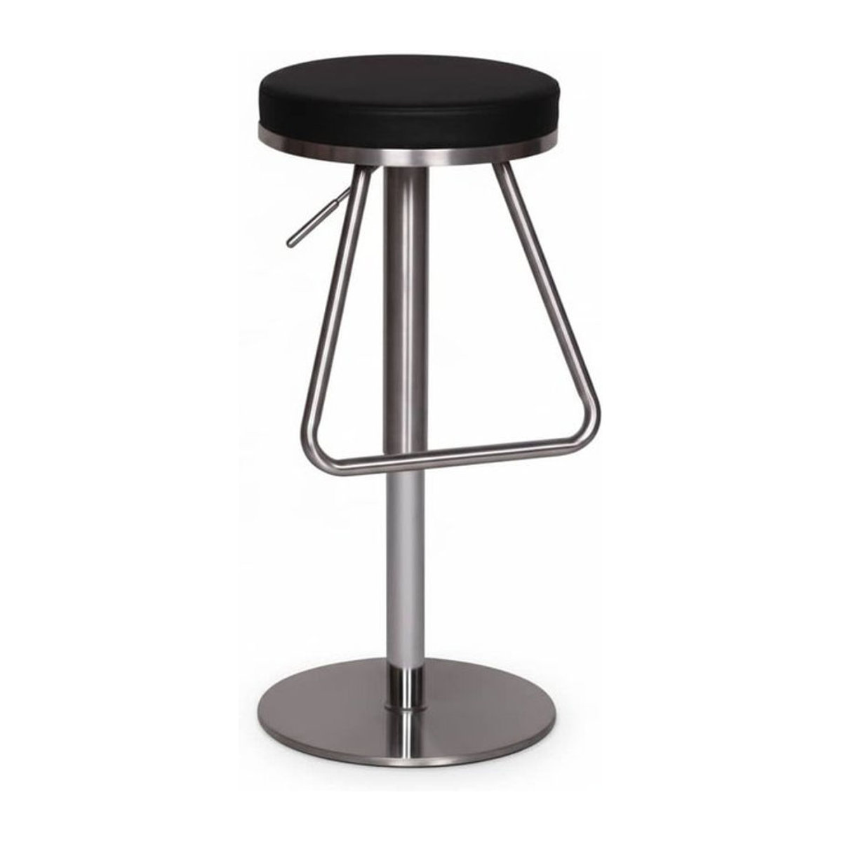 KADIMA DESIGN Barhocker Modern in Schwarz mit Kunstleder und Edelstahl - Bild 1