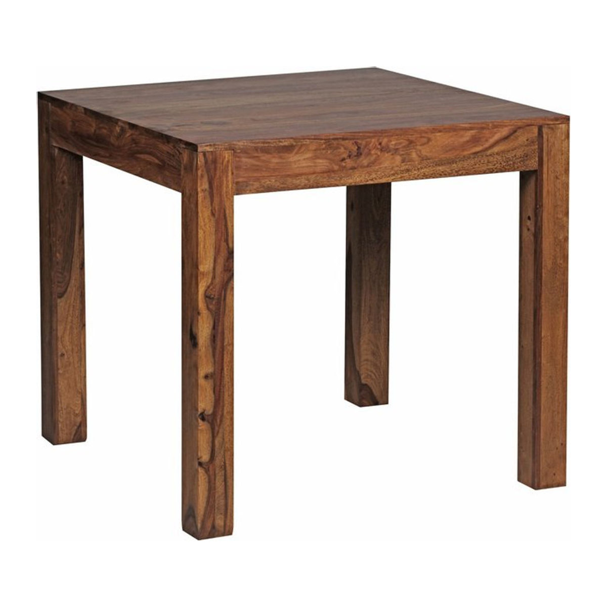 KADIMA DESIGN Esstisch NAKO aus Massivholz Akazie, quadratisch, Braun/Natur, B/T/H: 80 x 80 x 76 cm - Bild 1