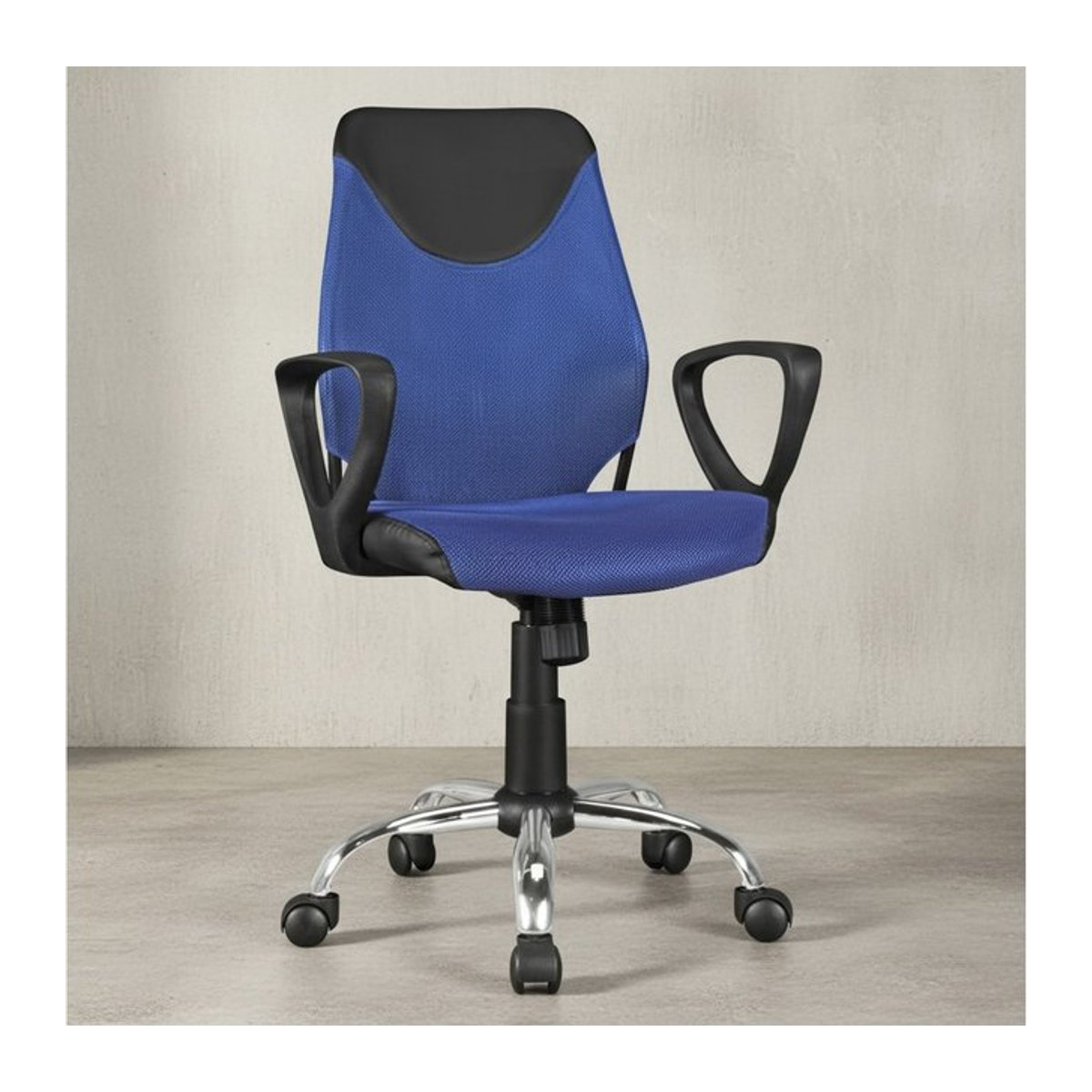 KADIMA DESIGN Jugenddrehstuhl DAVOS ergonomisch und höhenverstellbar in Schwarz, Blau oder Rosa - Bild 1