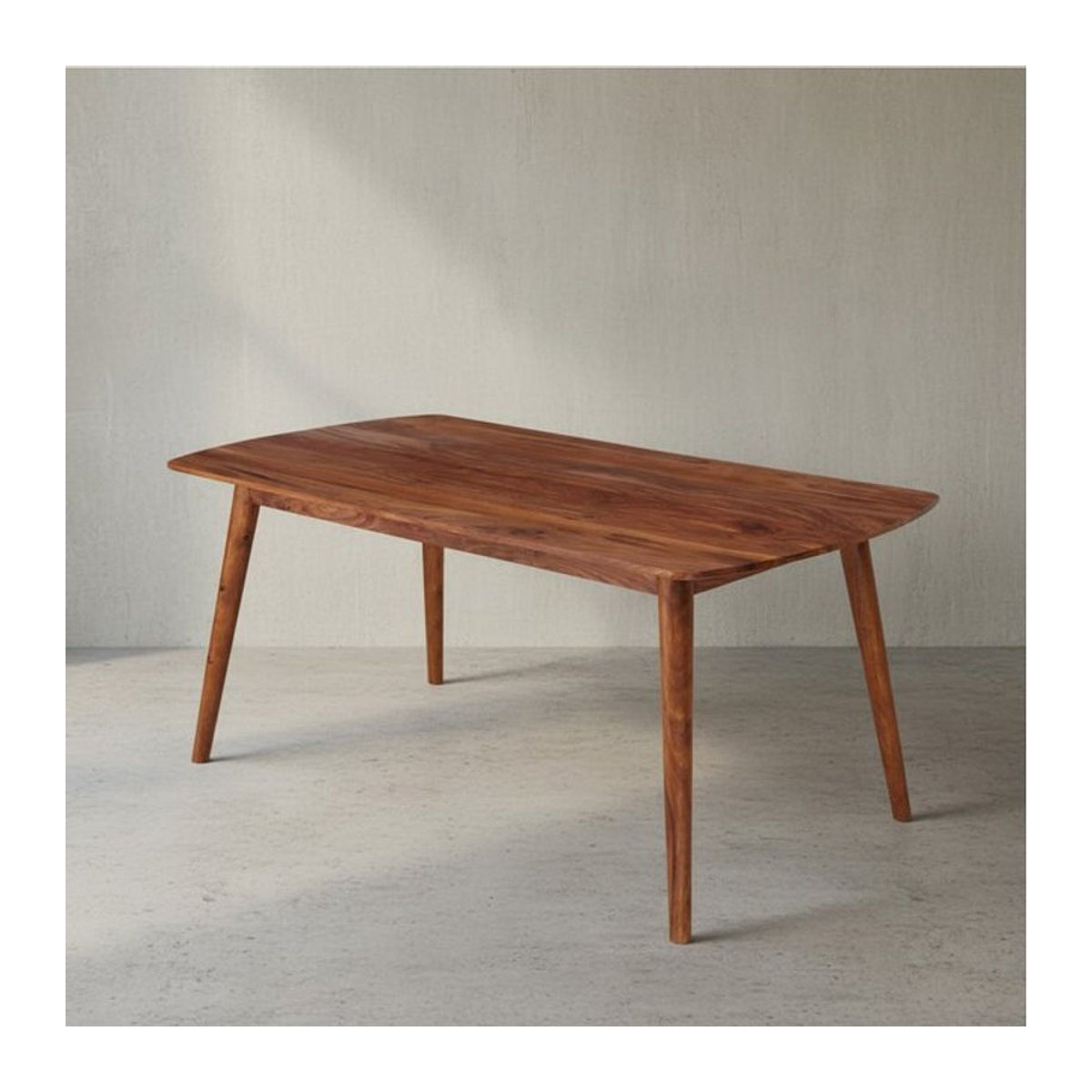 KADIMA DESIGN Massivholz Esstisch Sheesham in Braun im modernen Landhausstil, Rechteckig, B/T/H: 120 x 60 x 77 cm - Bild 1