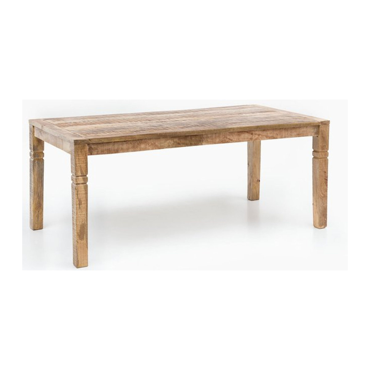 KADIMA DESIGN Rustikaler Esstisch aus Massivholz in Braun, Landhaus-Stil, Rechteckig, B: 120 cm, T: 70 cm, H: 76 cm - Bild 1
