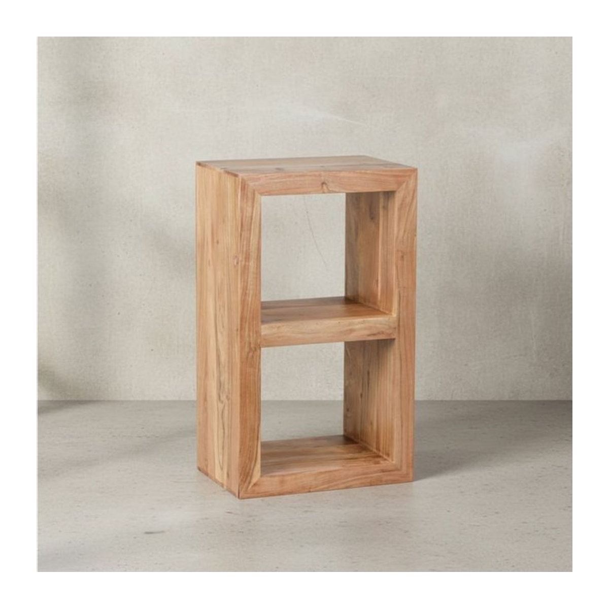 KADIMA DESIGN Rustikales Standregal aus Massivholz Akazie in Braun - Bild 1