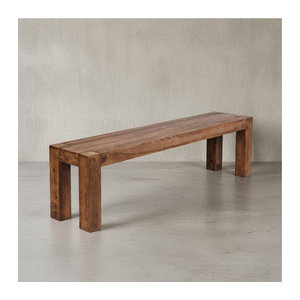 KADIMA DESIGN Sitzbank im Landhaus-Stil aus Massivholz Akazie in Braun
