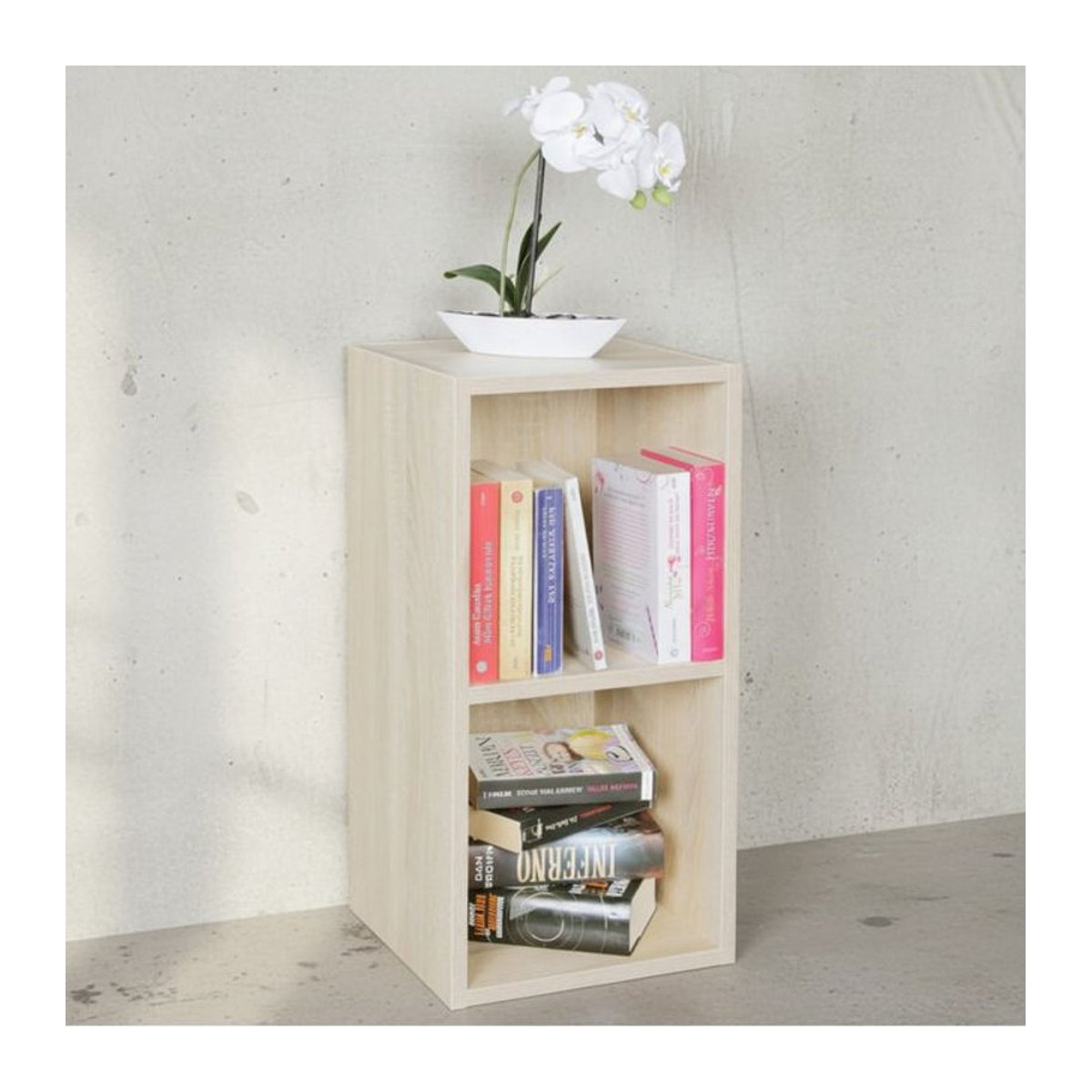 KADIMA DESIGN Standregal CERVINO in Braun, minimalistisches Design aus Holzwerkstoff, B/T/H: 60 x 30 x 30 cm - Bild 1