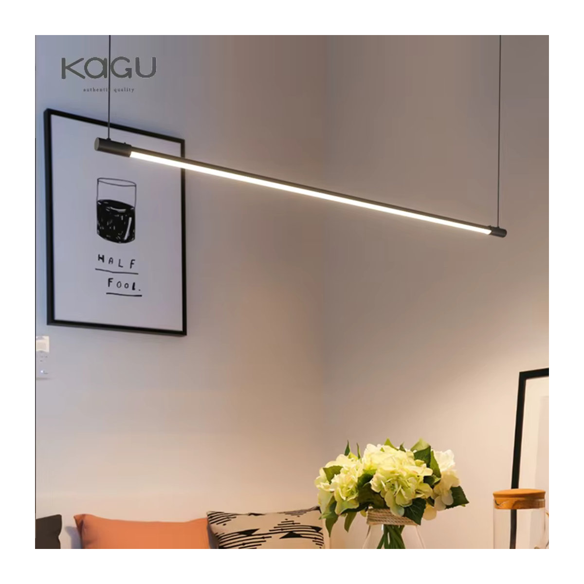 KAGU LED Kronleuchter im modernen skandinavischen Design in Schwarz - Bild 2