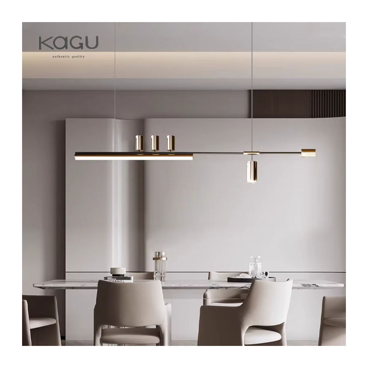 KAGU LED-Kronleuchter Modern Minimalistisch in Schwarz/Weiß für die Innenbeleuchtung - Bild 2