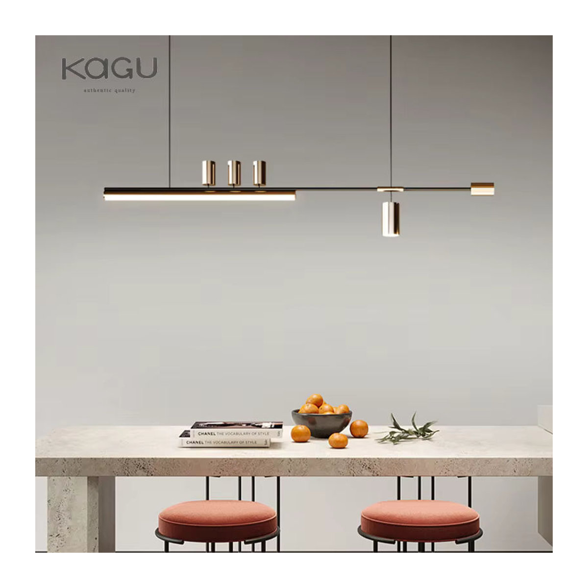 KAGU LED-Kronleuchter Modern Minimalistisch in Schwarz/Weiß für die Innenbeleuchtung - Bild 5