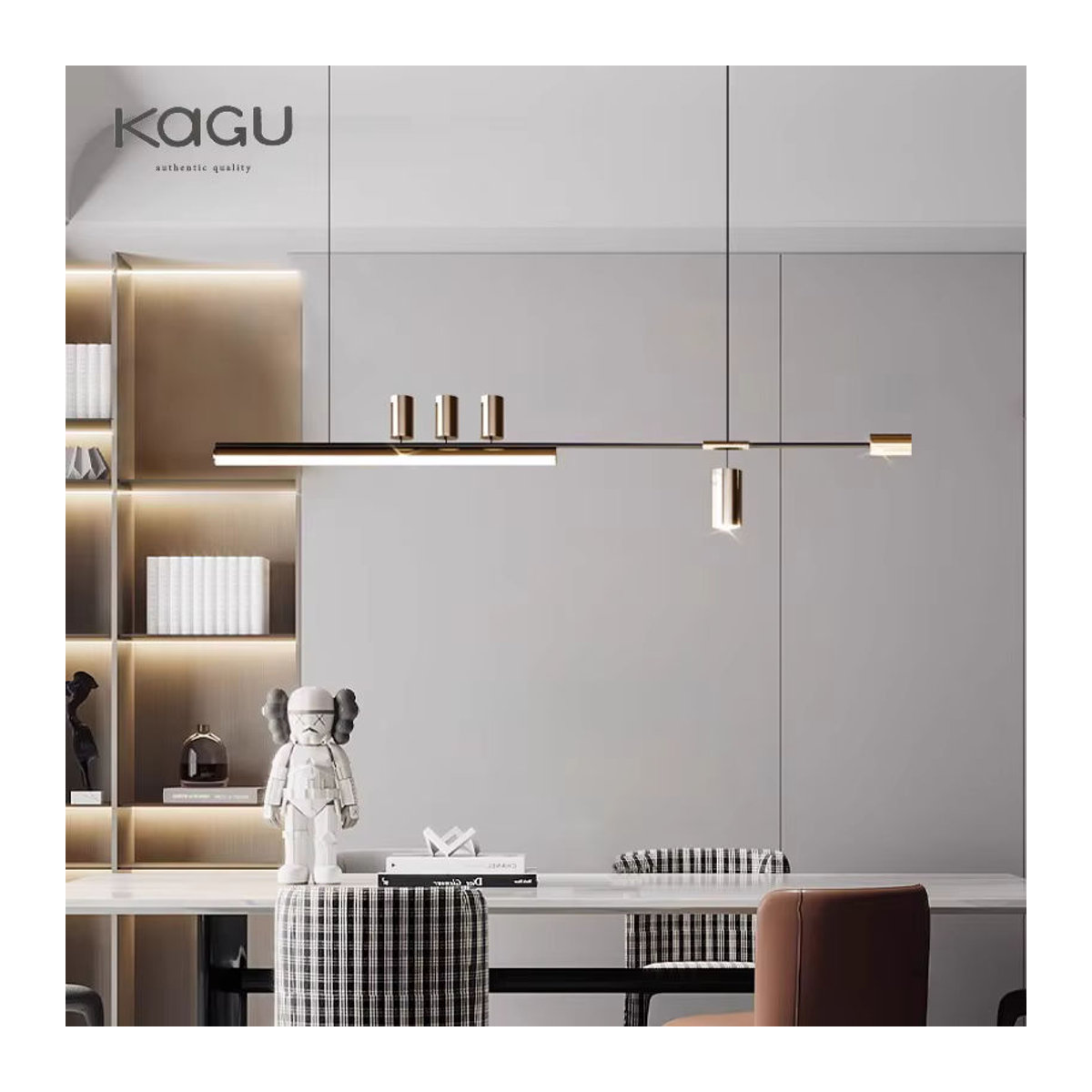 KAGU LED-Kronleuchter Modern Minimalistisch in Schwarz/Weiß für die Innenbeleuchtung - Bild 6