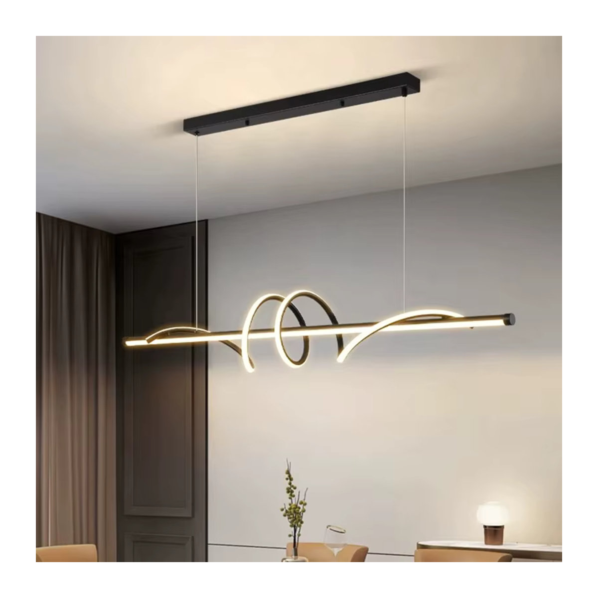 KAGU Moderne LED-Pendelleuchte in Weiß im minimalistischen Design - Bild 5