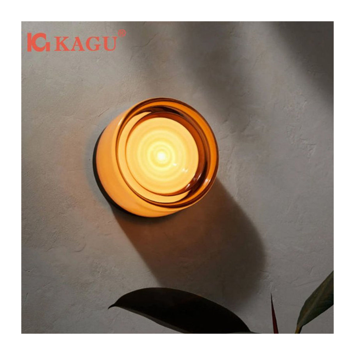 KAGU Moderne Runde LED-Wandleuchte aus Glas für Innenräume - Bild 1