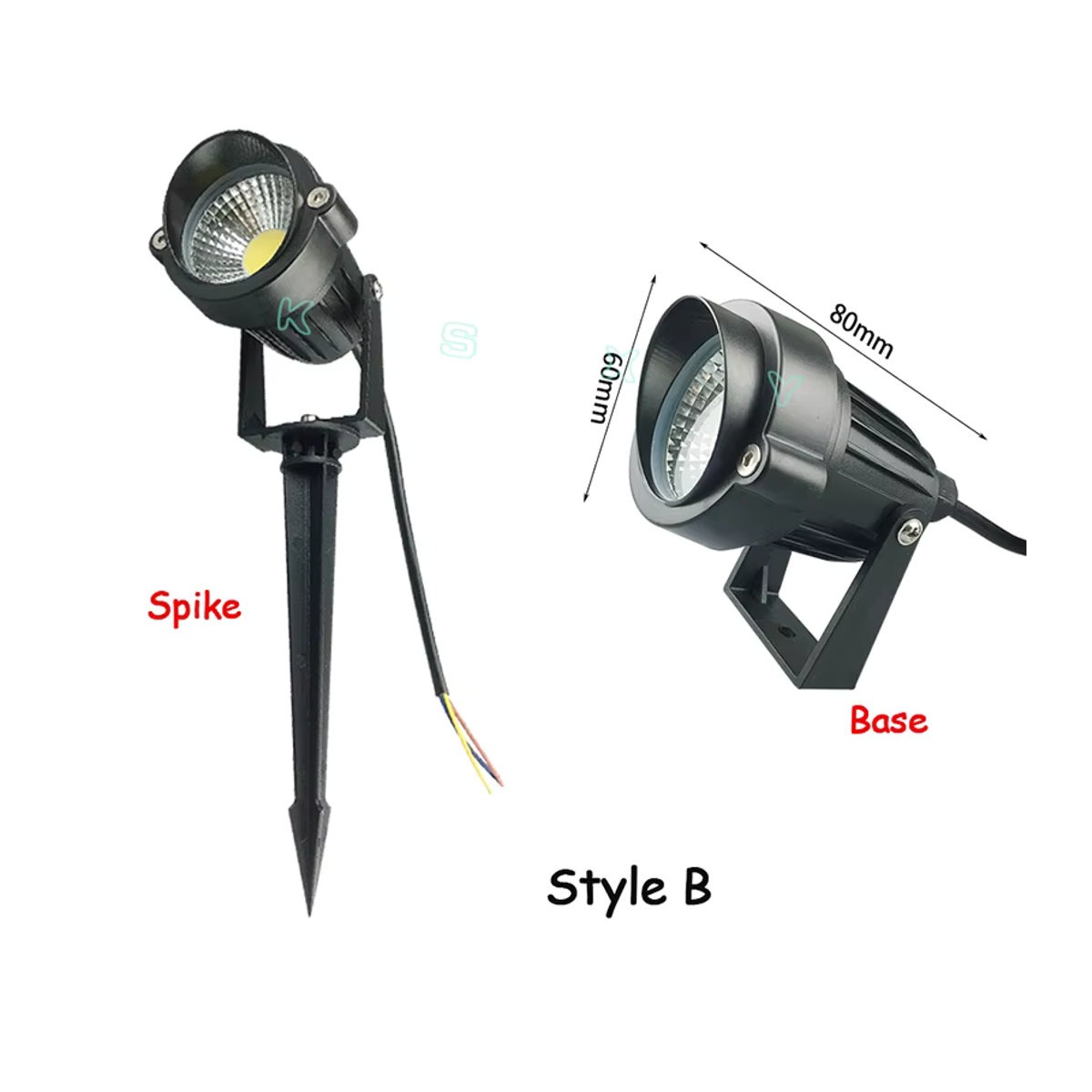 KAISANXINYI 10er Set COB LED Gartenstrahler Wasserdicht Warmweiß für Außenbeleuchtung und Landschaftsbau - Bild 3