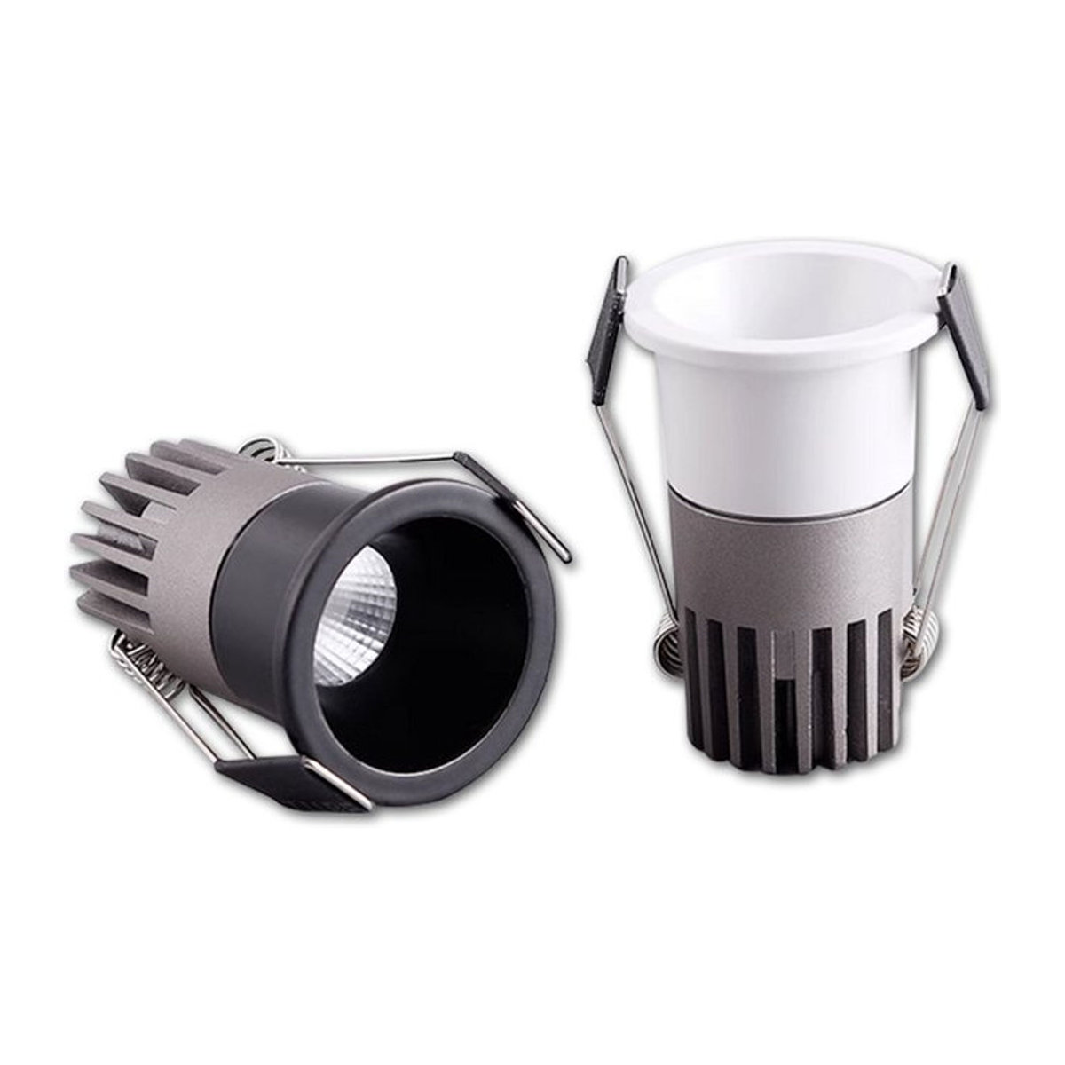 KAISANXINYI Dimmbare LED Einbaustrahler aus Aluminium in Schwarz mit COB-Technik für Home Office und Store - Bild 1