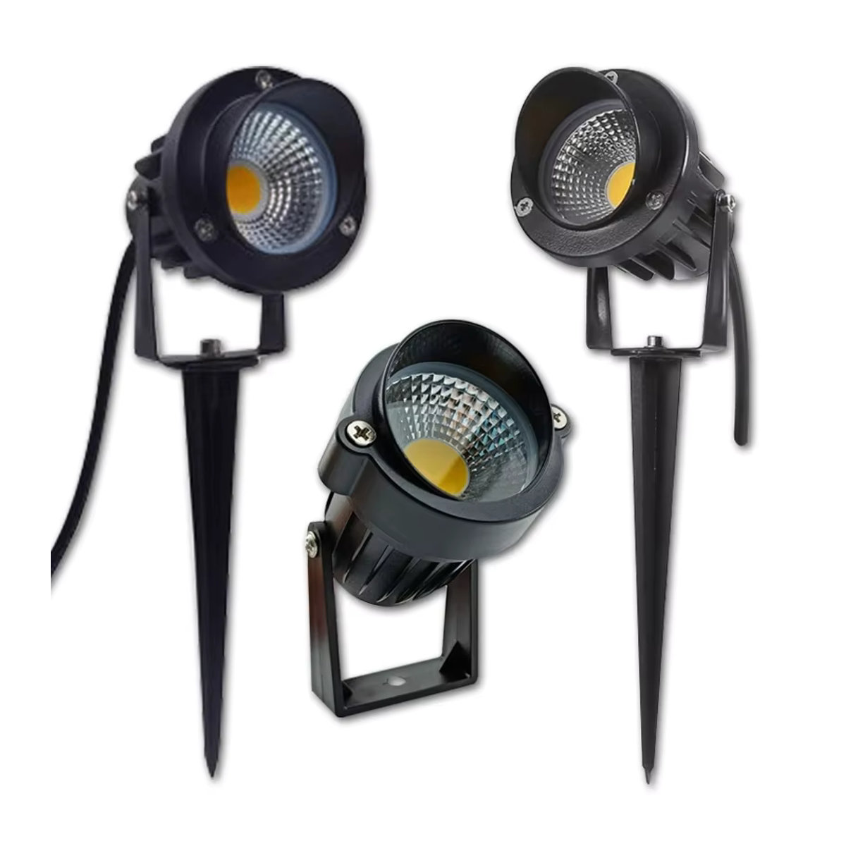 KAISANXINYI LED Außenstrahler für Garten und Landschaft in Schwarz, moderner COB LED Garten-Scheinwerster aus Aluminium, wasserdicht - Bild 7