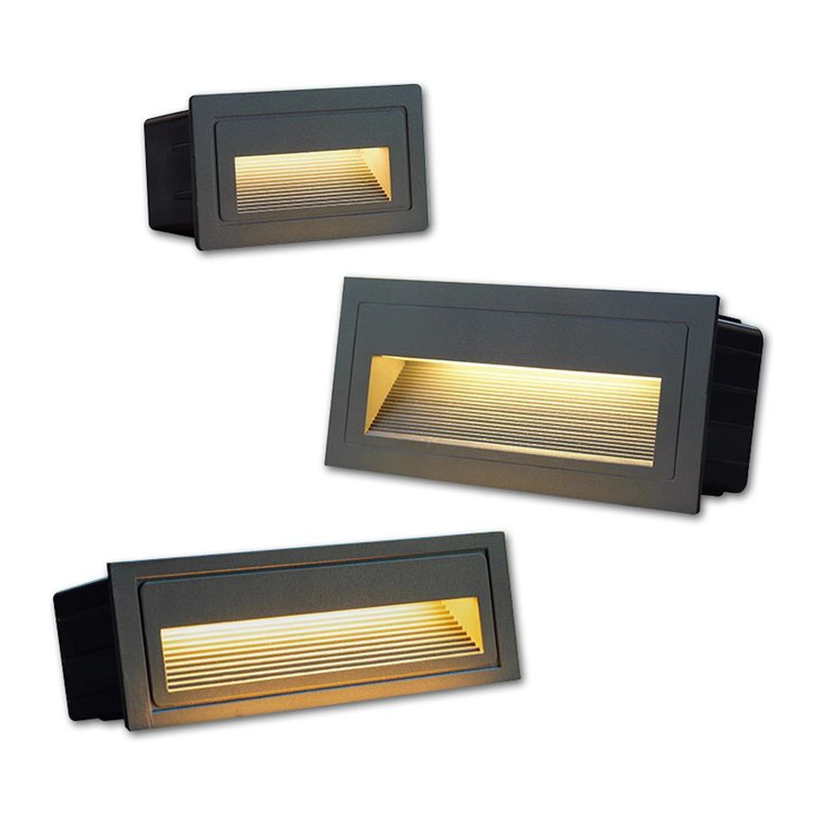 KAISANXINYI LED Wandlampe aus Aluminium in Schwarz mit neutralweißem Licht, minimalistisches Treppenlicht und Schrittlicht - Bild 1