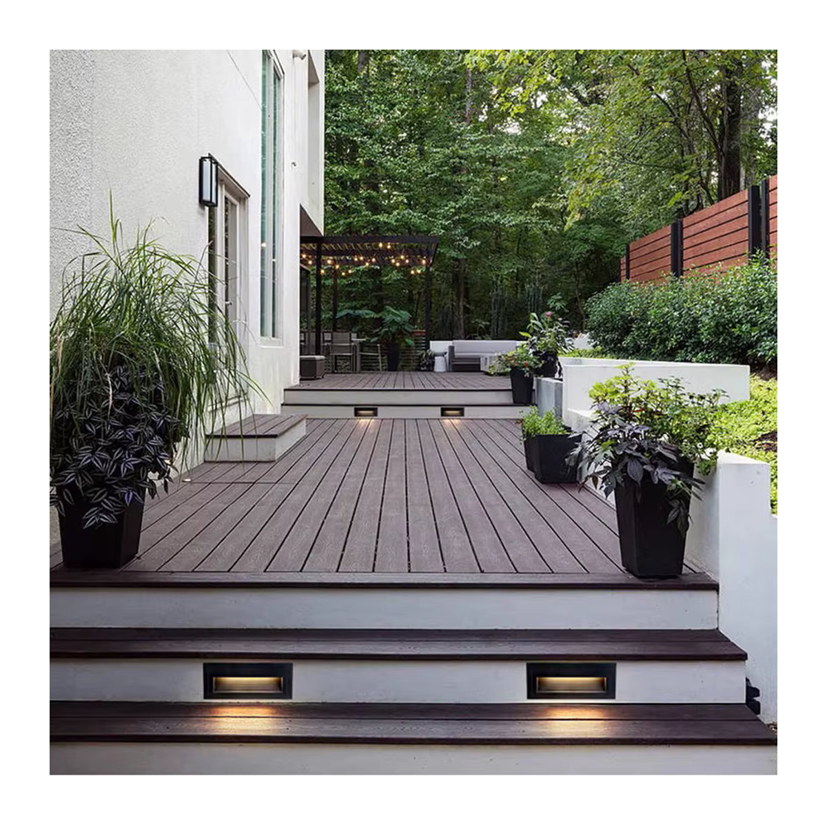 KAISANXINYI LED Wandlampe aus Aluminium in Schwarz mit neutralweißem Licht, minimalistisches Treppenlicht und Schrittlicht - Bild 2