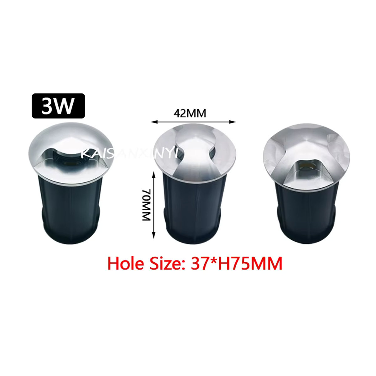 KAISANXINYI LED Wegeleuchte aus Edelstahl IP67 Wasserdicht für Garten und Terrasse DC12V - Bild 2