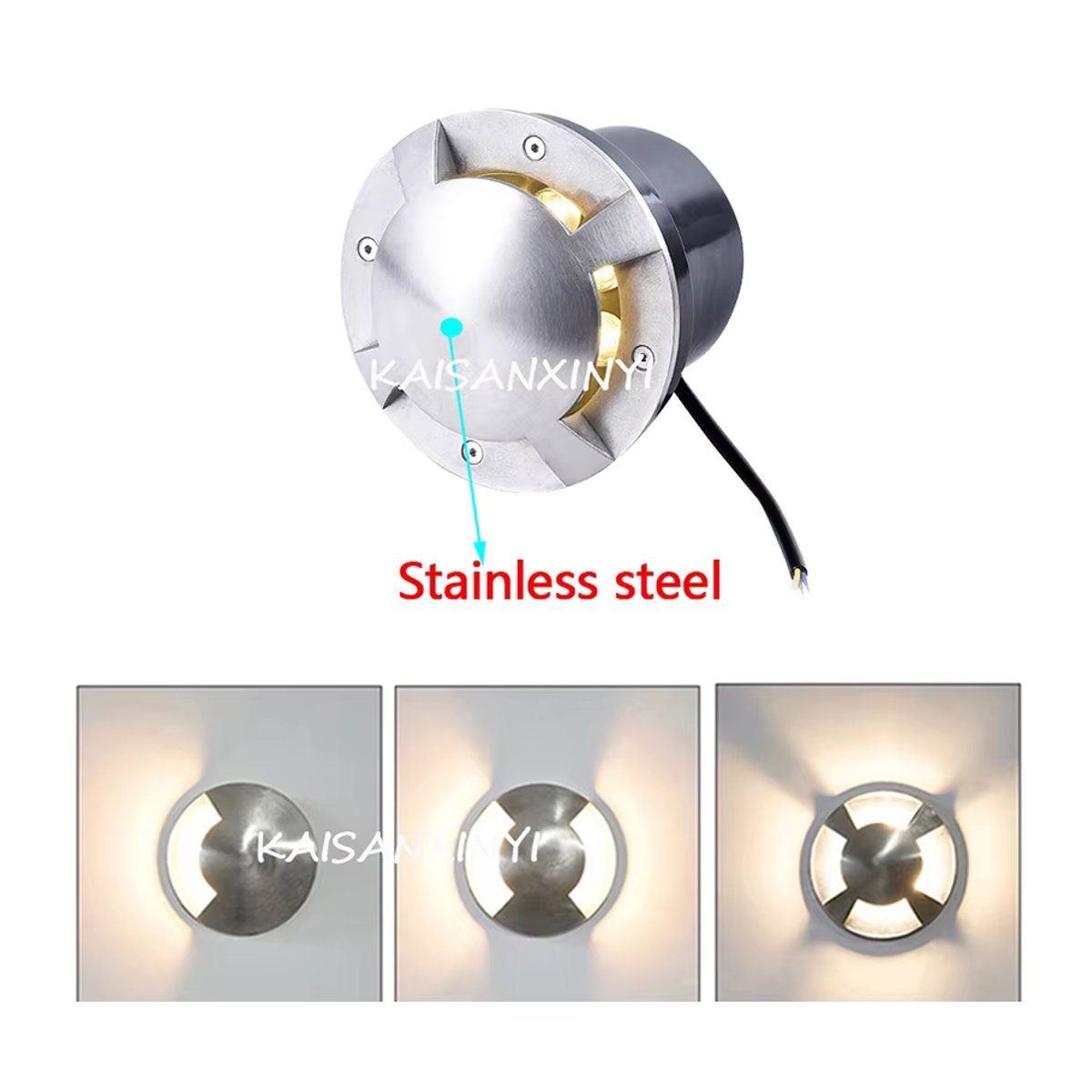 KAISANXINYI LED Wegeleuchte aus Edelstahl IP67 Wasserdicht für Garten und Terrasse DC12V - Bild 4
