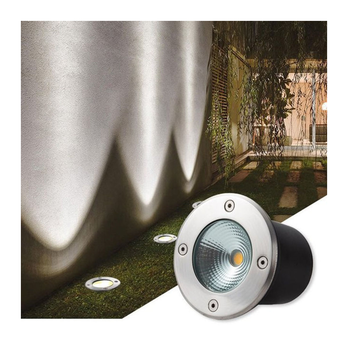KAISANXINYI LED Wegeleuchte aus Edelstahl IP67 wasserdichte Inground-Gartenbeleuchtung für Außenbereiche - Bild 1