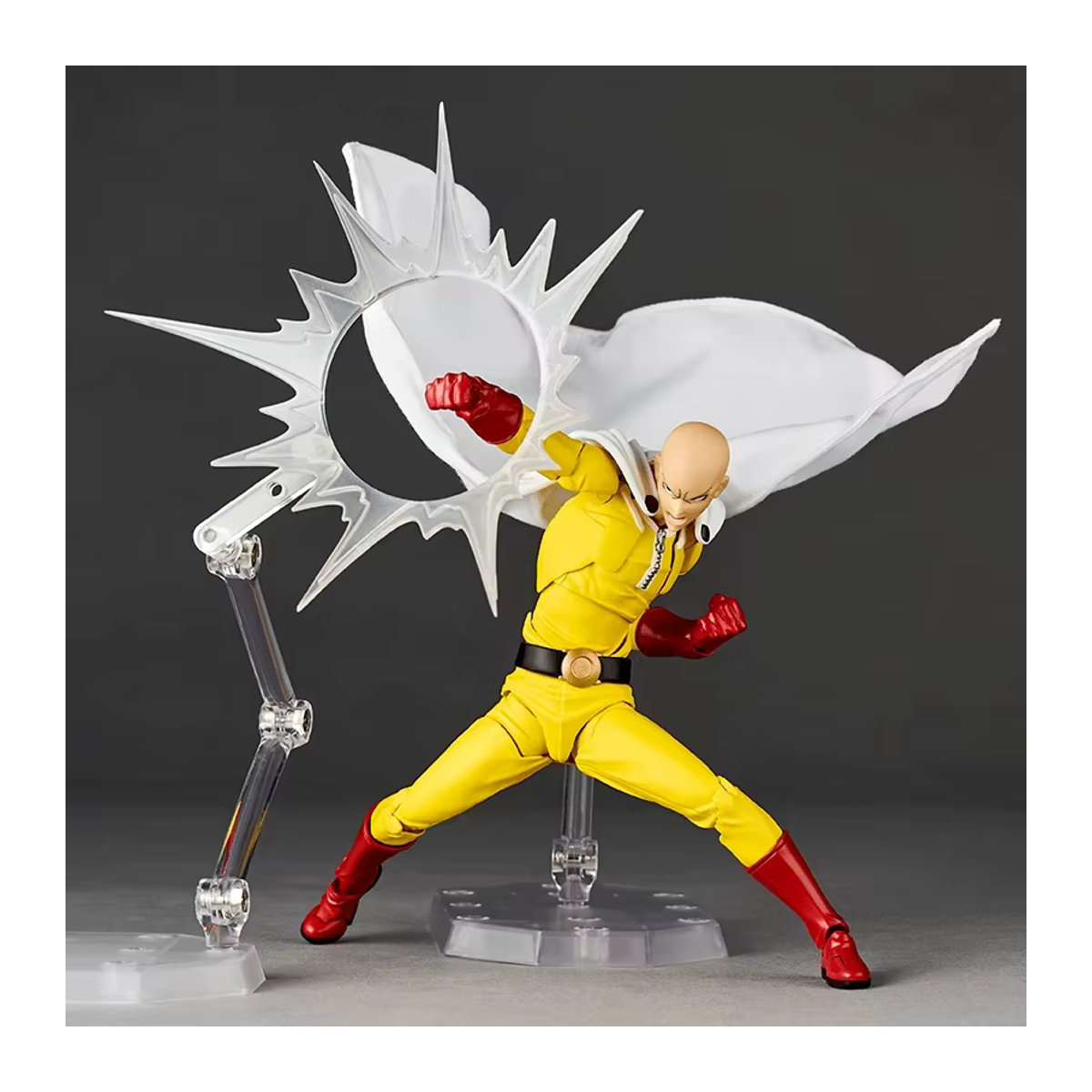 Kaiyodo One Punch Man Saitama Actionfigur Yamaguchi Revoltech aus Kunststoff, Gelb - Bild 2