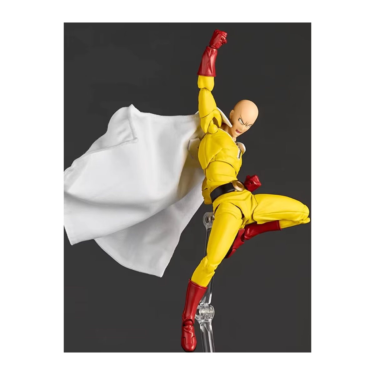 Kaiyodo One Punch Man Saitama Actionfigur Yamaguchi Revoltech aus Kunststoff, Gelb - Bild 7