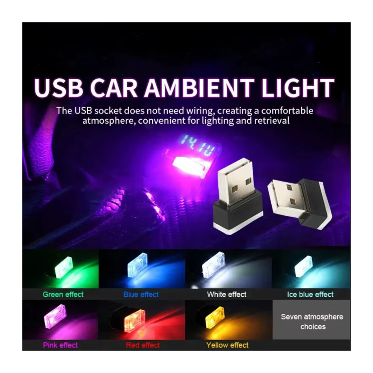 KALADA LED USB Atmosphäre Licht Projektor Sternenhimmel Lampe für Schlafzimmer und Party in Weiß oder Schwarz - Bild 2