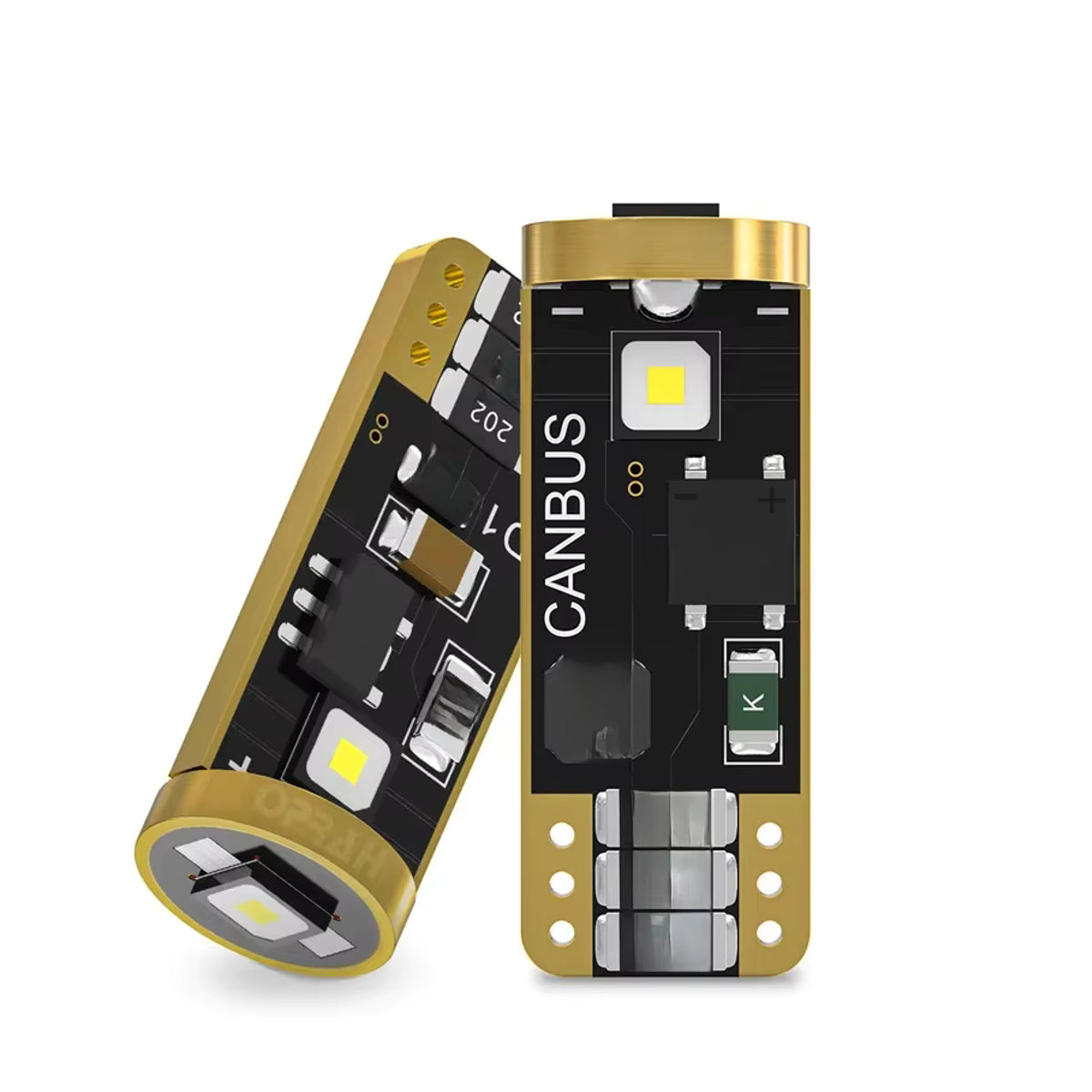 KALADA T10 W5W LED Set mit 3 SMD, 10 Stück, Weiß, CANBUS Fehlerfrei, Innenraum- und Leselampen für 12V - Bild 1