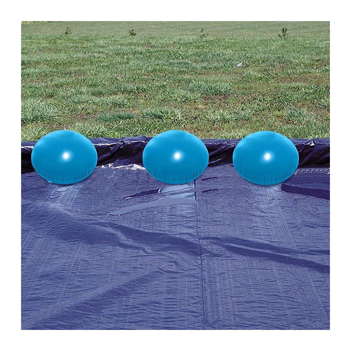 Kältebeständiges Luftbeckenkissen aus PVC als winterisierende Poolabdeckung für oberirdische Pools - Bild 2